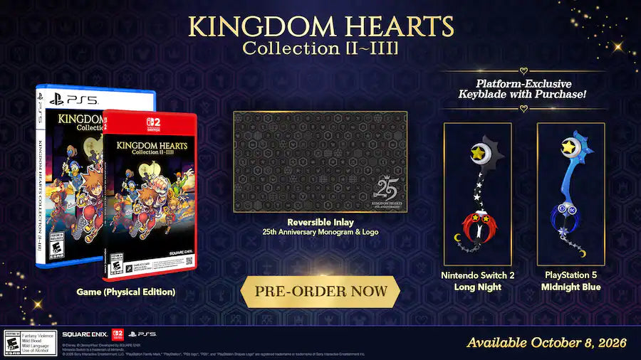 Kingdom Hearts Collection I-III - New - Nintendo Switch 2